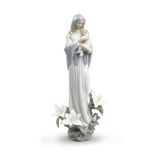 Lladro Madonna of The Flowers Figurine