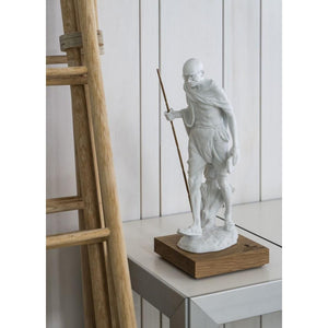 Lladro Mahatma Gandhi Figurine - White