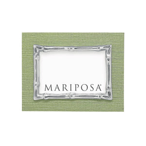 Mariposa Palma Faux Grasscloth and Bamboo 4x6 Frame