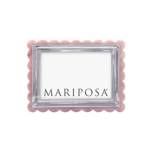 Mariposa Pink Acrylic Scallop 4x6 Frame