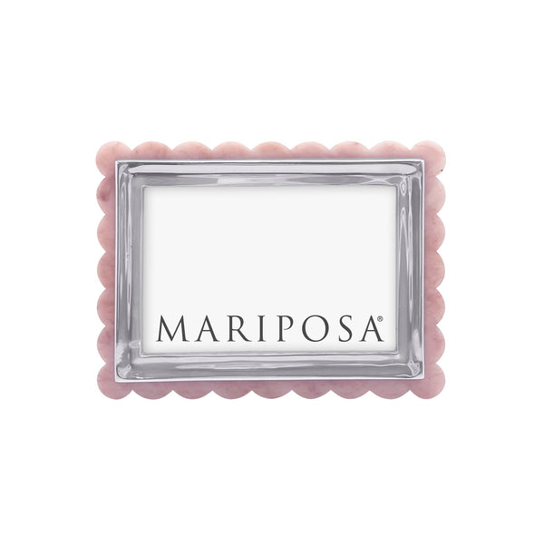 Load image into Gallery viewer, Mariposa Pink Acrylic Scallop 4x6 Frame
