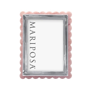 Mariposa Pink Acrylic Scallop 5x7 Frame