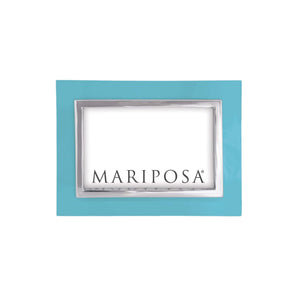 Mariposa Teal with Metal Inner Border 4x6 Frame