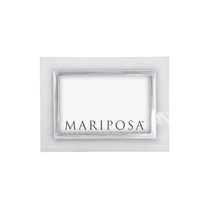 Mariposa White with Metal Inner Border 4x6 Frame