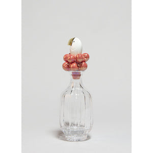 Lladro Toucan Glass Bottle - Golden Luster