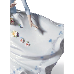 Lladro Petals of The Wind Woman Figurine