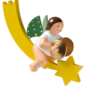 Wendt & Kuhn Angel with Cymbals, on Comet Tail