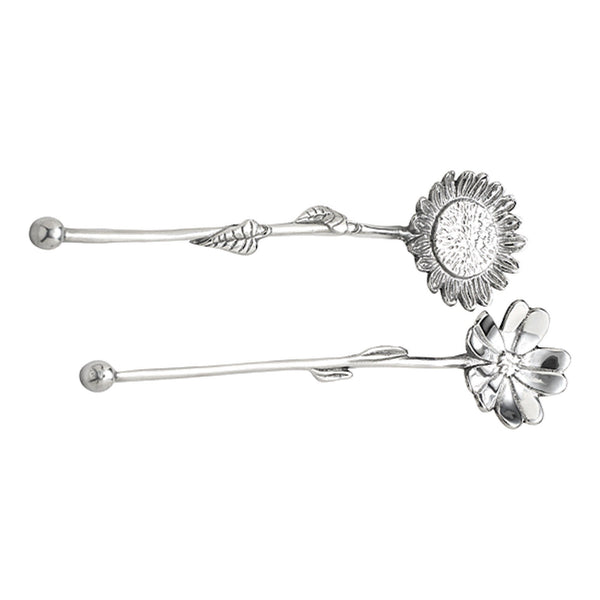 Load image into Gallery viewer, Mariposa Sunflower &amp; Cosmos Salad Servers
