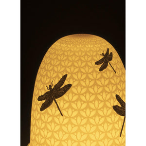 Lladro Dragonflies Dome Table Lamp