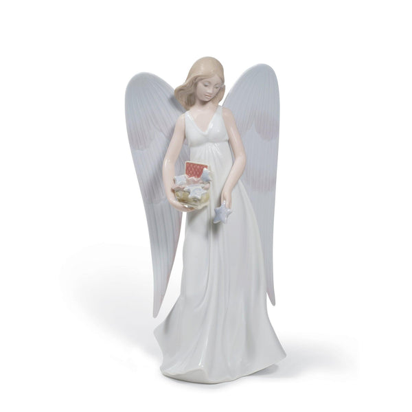 Load image into Gallery viewer, Lladro Angelic Stars Tree Topper Christmas Ornament
