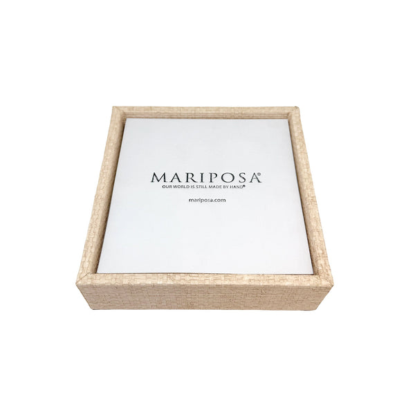 Load image into Gallery viewer, Mariposa Coconut Grove Cocktail Napkin Box With Insert
