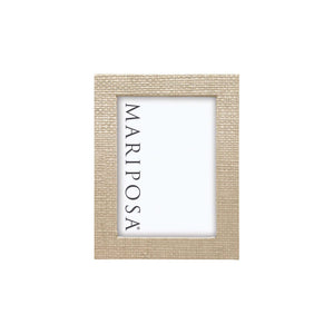 Mariposa Coconut Grove Faux Grasscloth 5x7 Frame