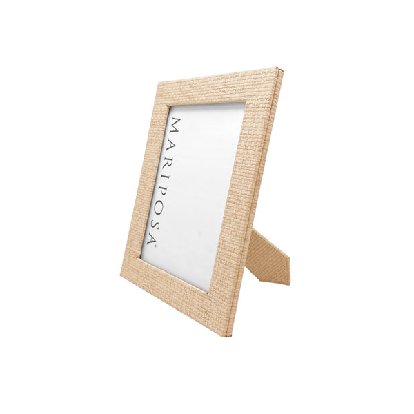 Load image into Gallery viewer, Mariposa Coconut Grove Faux Grasscloth 5x7 Frame
