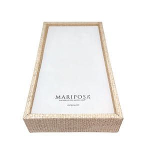 Mariposa Coconut Grove Guest Towel Napkin Box With Insert