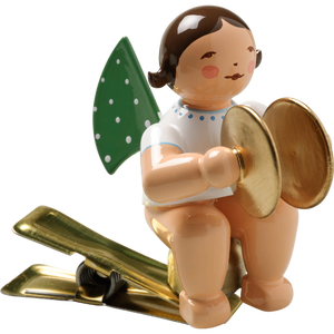 Wendt & Kuhn Angel with Cymbals, on Clip Figurine