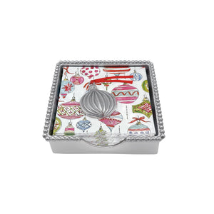 Mariposa Ornament (9215) Beaded Napkin Box Set