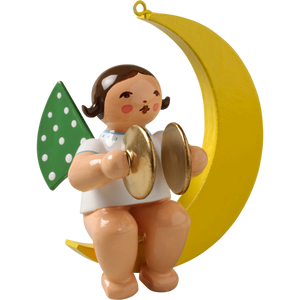 Wendt & Kuhn Angel with Cymbals, in Moon Figurine