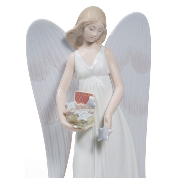 Load image into Gallery viewer, Lladro Angelic Stars Tree Topper Christmas Ornament
