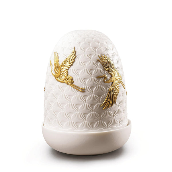 Load image into Gallery viewer, Lladro Cranes Dome Table Lamp
