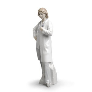 Lladro Female Doctor Figurine
