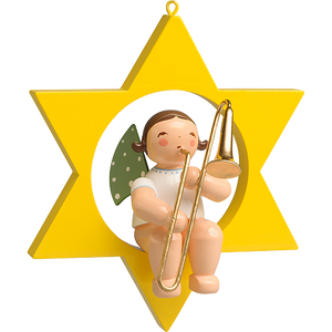 Wendt & Kuhn Angel with Trombone, in Star Figurine