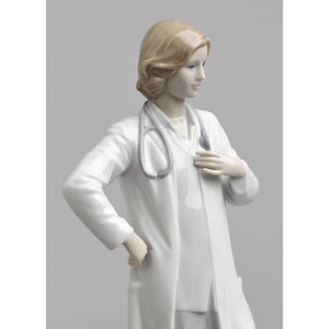 Lladro Female Doctor Figurine