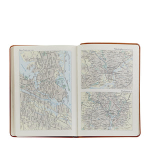 Graphic Image 7" Desk Leather Address Book - Black