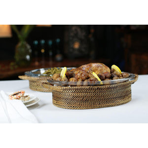 Calaisio Oval Casserole Basket with Anchor Roaster, 4QT