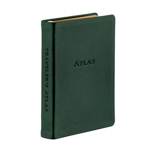 Graphic Image The Traveler's Atlas - Leather Book - Green