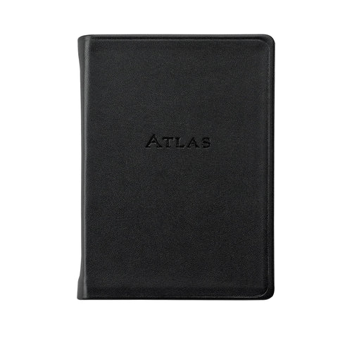Graphic Image The Traveler's Atlas - Leather Book - Black