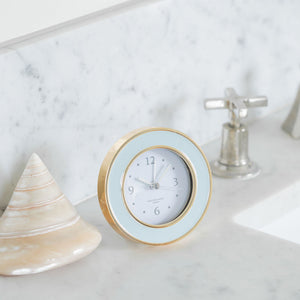 Addison Ross Powder Blue & Gold Alarm Clock
