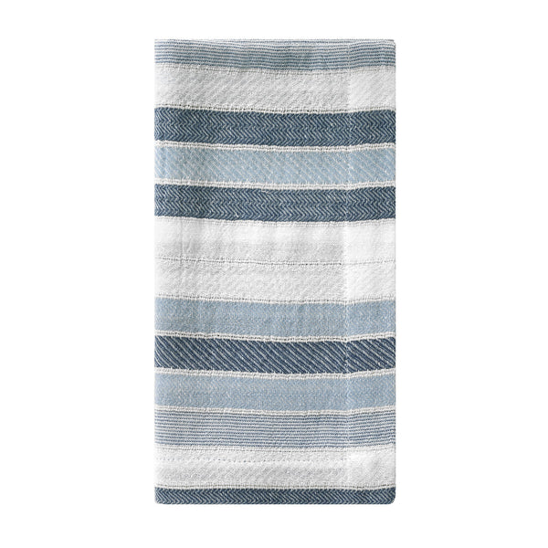 Load image into Gallery viewer, Bodrum Linens Aegean Stripe Napkin - Linen Napkins - Set of 4
