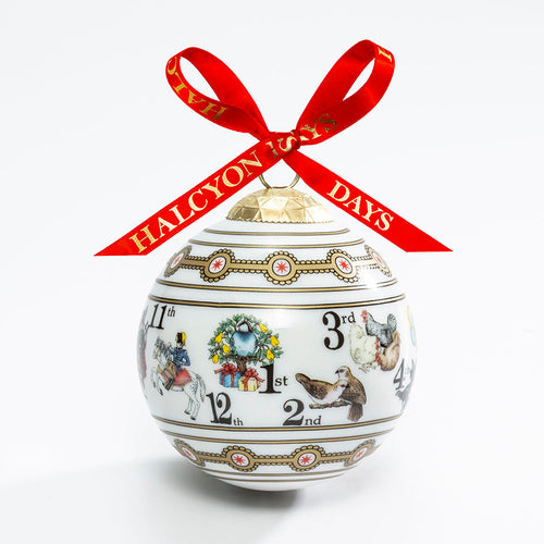 Halcyon Days The Twelve Days of Christmas - Bauble Christmas Ornament
