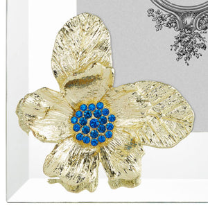 Olivia Riegel Gold Botanica 8" x 10" Frame with Capri Blue Stones