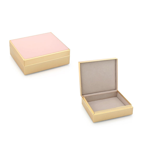 Load image into Gallery viewer, Addison Ross Pale Pink Enamel &amp; Gold Box
