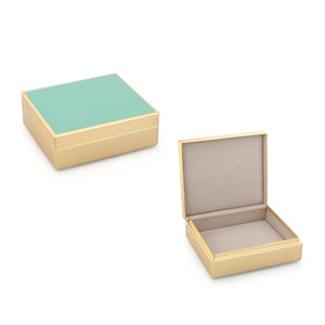 Addison Ross Turquoise Enamel & Gold Box