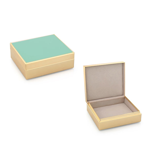 Load image into Gallery viewer, Addison Ross Turquoise Enamel &amp; Gold Box
