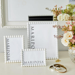 Mariposa Baubles White 8x10 Frame