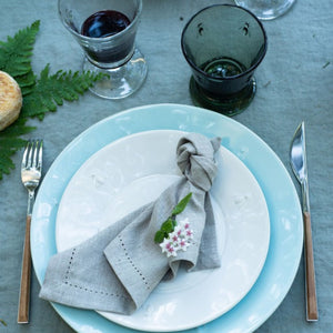 La Rochere Bee Ceramic Dessert Plate - Blue - Set of 4