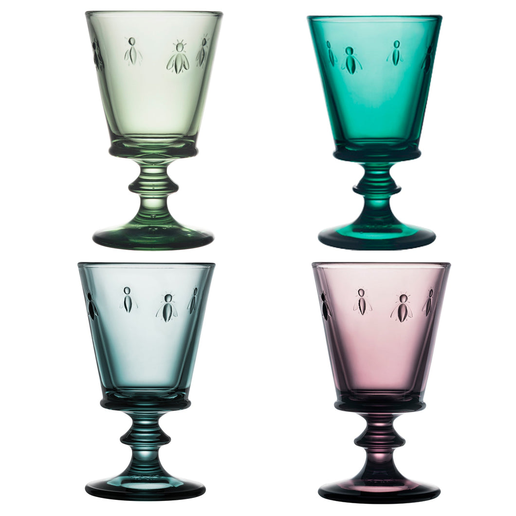 La Rochere Bee Wine Glass - Assorted Colors Set of 4