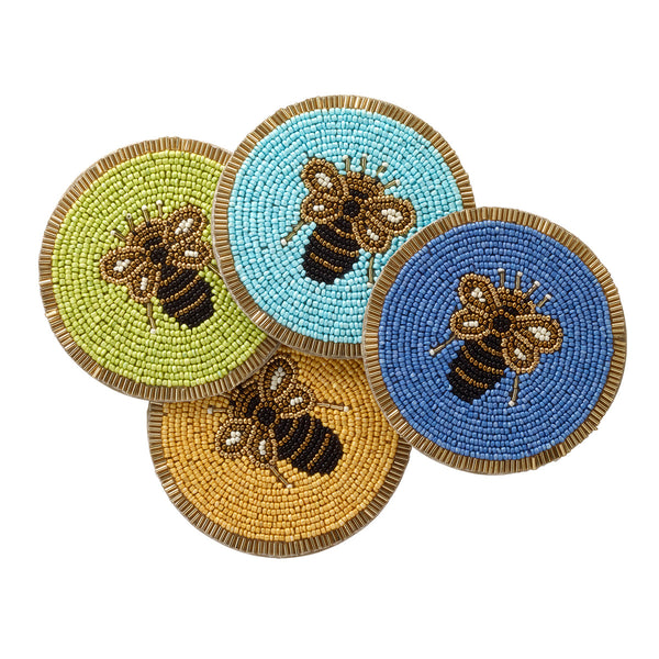 Load image into Gallery viewer, Bodrum Linens Beehive Coaster Set
