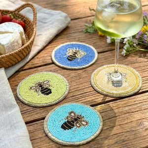 Bodrum Linens Beehive Coaster Set