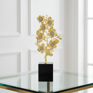 Olivia Riegel Gold Botanica Sculpture