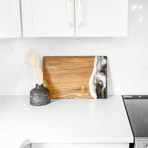 Lynn & Liana 12x18Acacia Breadboard Onyx