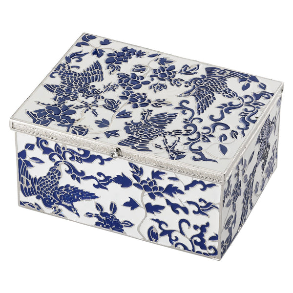 Load image into Gallery viewer, Olivia Riegel Blue &amp; White Imperial Phoenix Box
