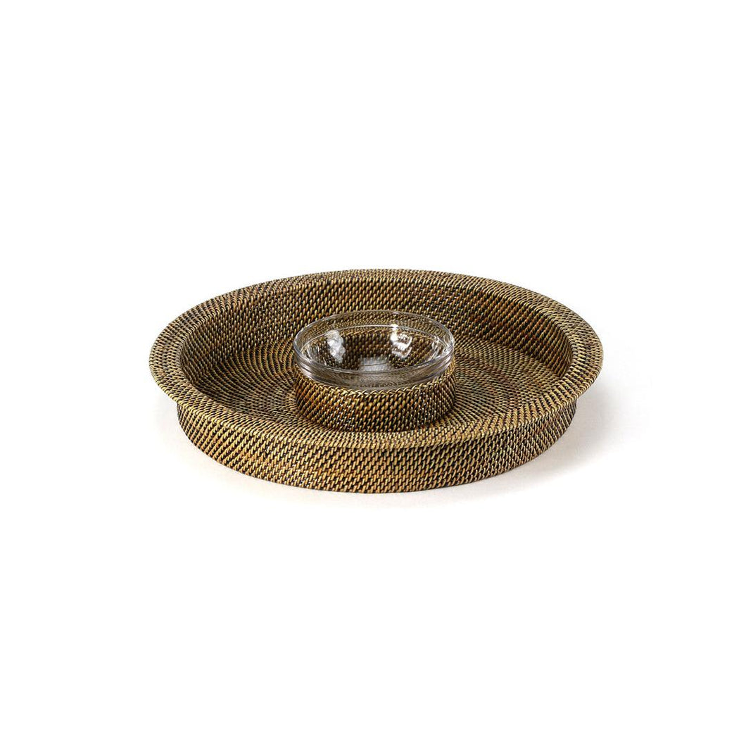 Calaisio Chip & Dip incl. Round Glass 16 oz Dish, 13.75