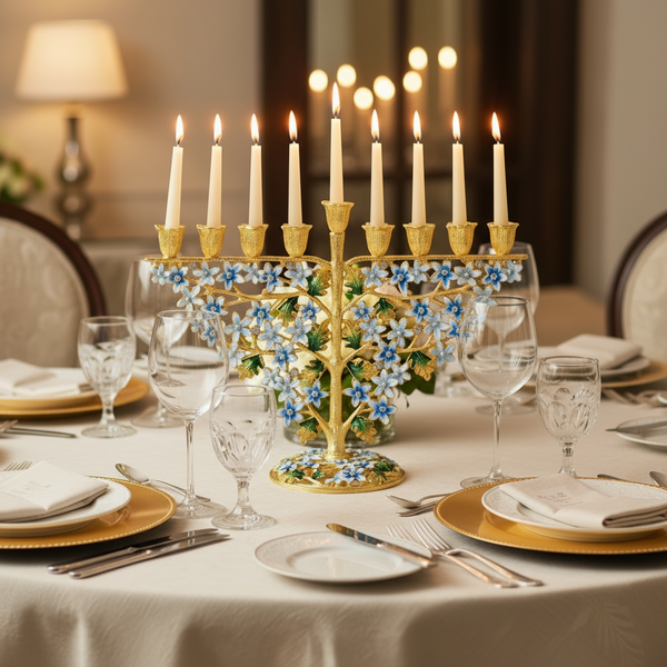 Load image into Gallery viewer, Olivia Riegel Daphne Menorah
