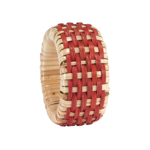 Bodrum Linens Cane Napkin Ring - Napkin Rings - Set of 4