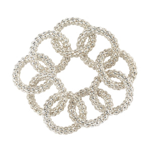 Bodrum Linens Chains Silver - Napkin Rings - Set of 4