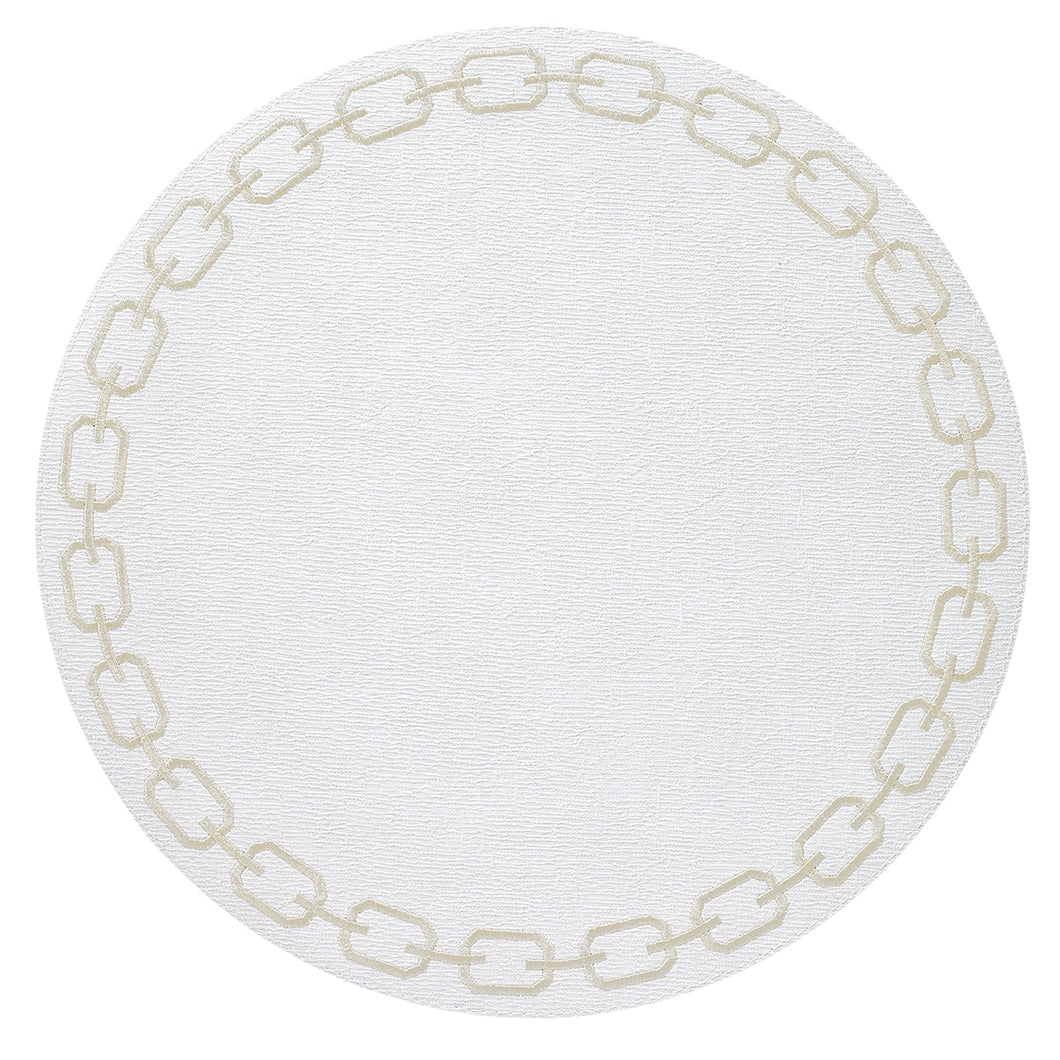 Bodrum Linens Chains - Easy Care Placemats - Set of 4